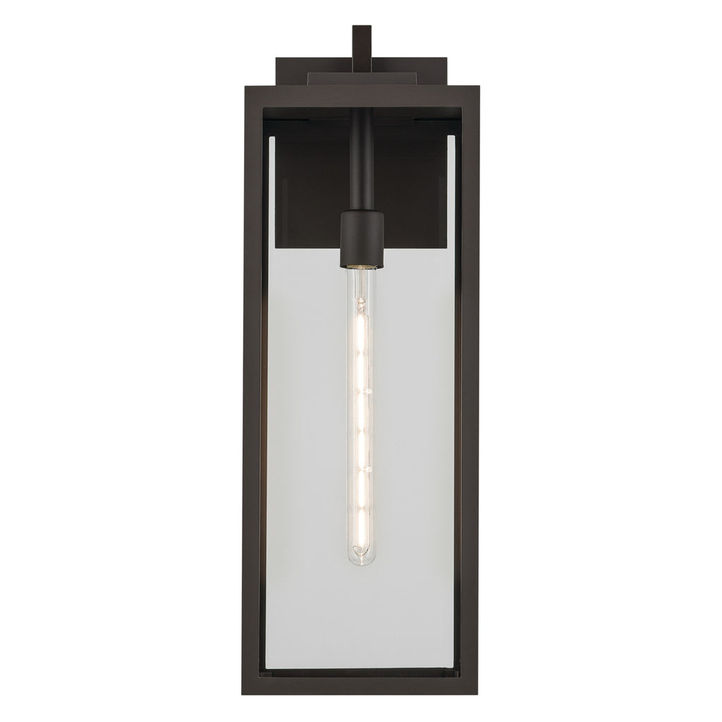 KICHLER 59113OZ Branner 24 Inch 1 Light Outdoor Wall Light With Clear Glass In Olde Bronze
