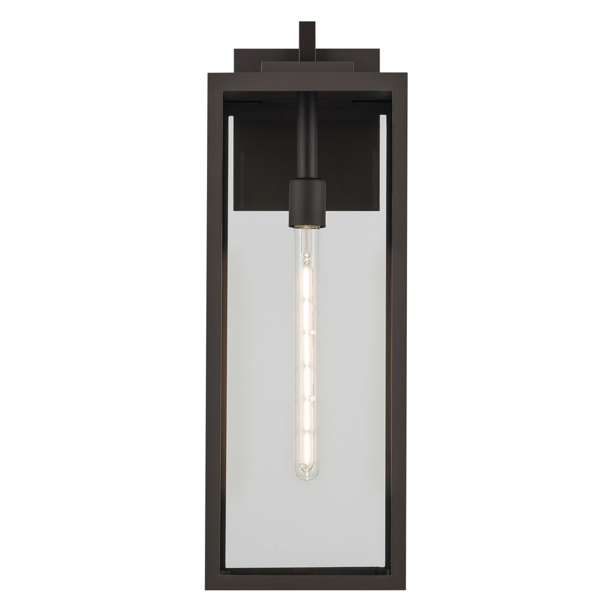 KICHLER 59113OZ Branner 24 Inch 1 Light Outdoor Wall Light With Clear Glass In Olde Bronze