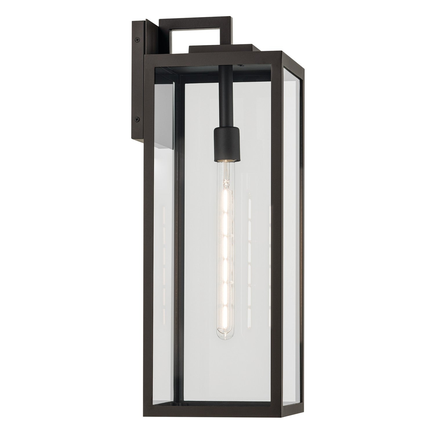 KICHLER 59113OZ Branner 24 Inch 1 Light Outdoor Wall Light With Clear Glass In Olde Bronze