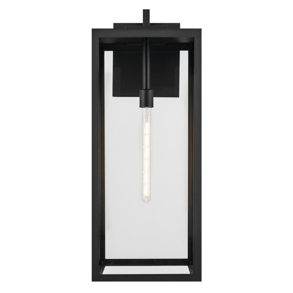 KICHLER 59114BKT Branner 30 Inch 1 Light Outdoor Wall Light With Clear Glass In Textured Black