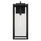 KICHLER 59114BKT Branner 30 Inch 1 Light Outdoor Wall Light With Clear Glass In Textured Black