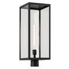 KICHLER 59115BKT Branner 25.5 Inch 1 Light Outdoor Post Light With Clear Glass In Textured Black