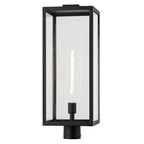 KICHLER 59115BKT Branner 25.5 Inch 1 Light Outdoor Post Light With Clear Glass In Textured Black