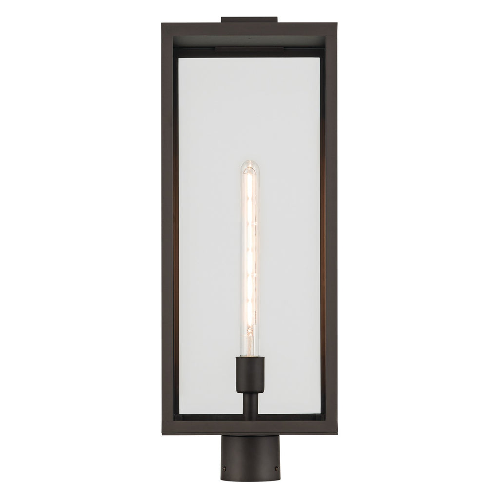 KICHLER 59115OZ Branner 25.5 Inch 1 Light Outdoor Post Light With Clear Glass In Olde Bronze