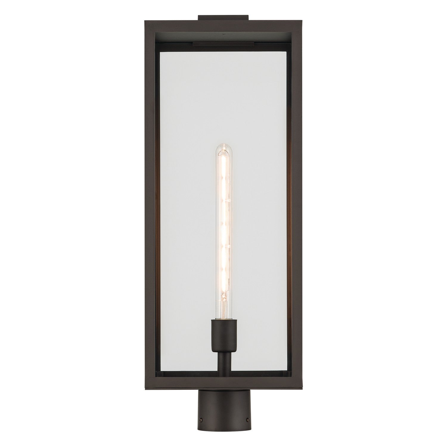 KICHLER 59115OZ Branner 25.5 Inch 1 Light Outdoor Post Light With Clear Glass In Olde Bronze