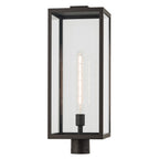 KICHLER 59115OZ Branner 25.5 Inch 1 Light Outdoor Post Light With Clear Glass In Olde Bronze