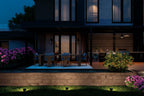 KICHLER 59147BKT Talman 18 Inch 1 Light Outdoor Wall Light With Clear Glass In Textured Black And Natural Brass