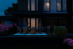 KICHLER 59147BKT Talman 18 Inch 1 Light Outdoor Wall Light With Clear Glass In Textured Black And Natural Brass