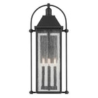 KICHLER 49716BKT Harbor Row 28.75" 4-Light Outdoor Wall Light With Clear Seeded Glass In Textured Black