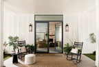 KICHLER 49716BKT Harbor Row 28.75" 4-Light Outdoor Wall Light With Clear Seeded Glass In Textured Black
