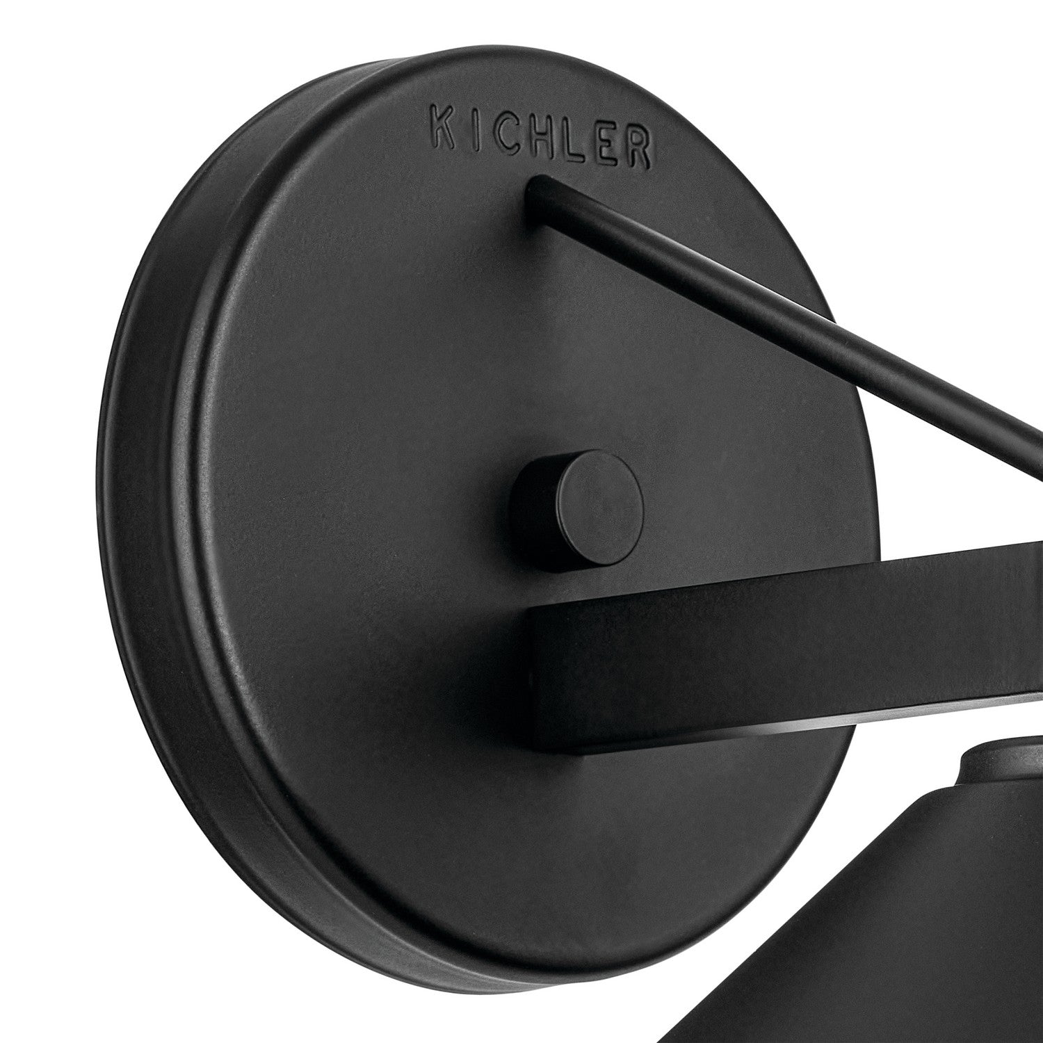 KICHLER 49059BK Ripley 8" 1-Light Outdoor Wall Light In Black