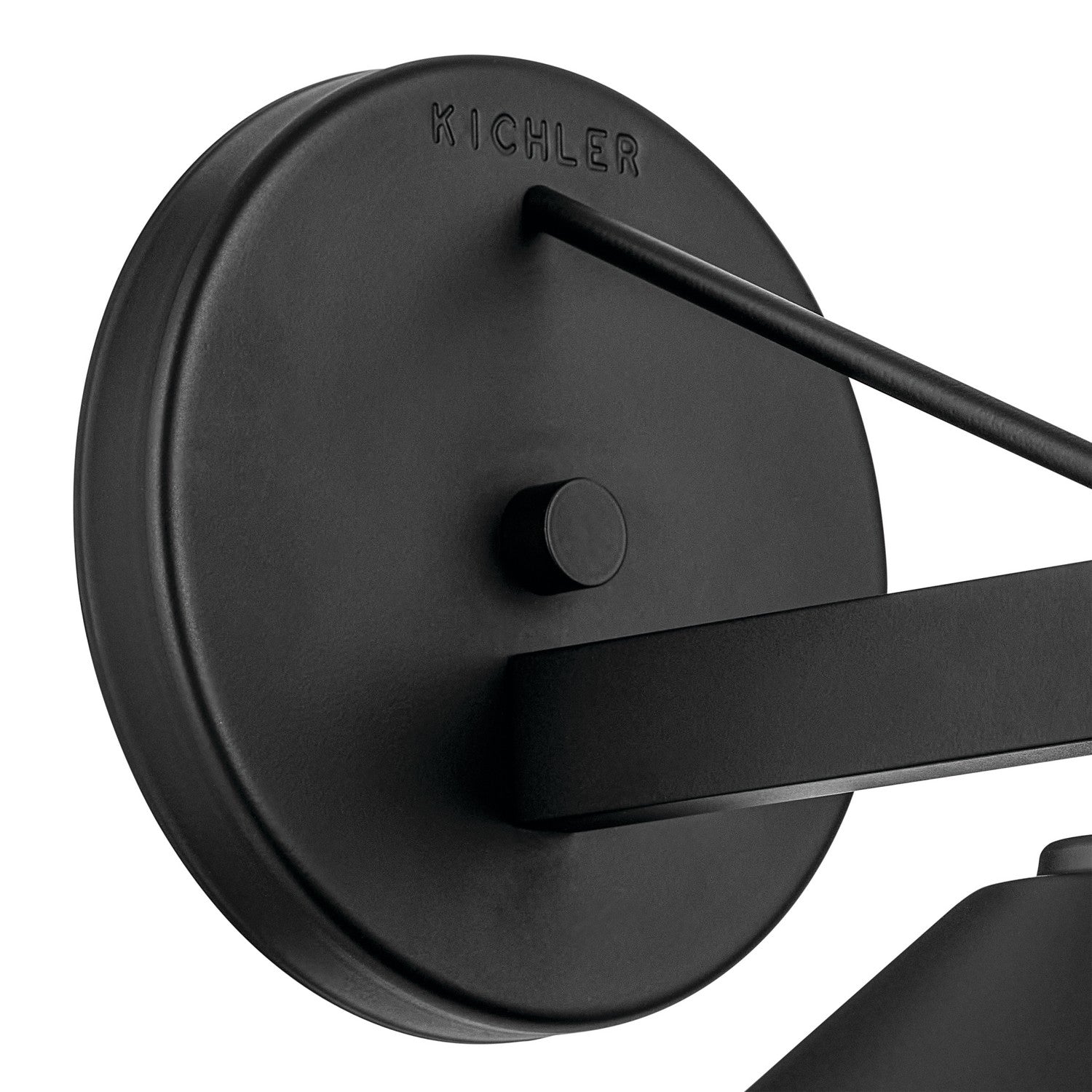 KICHLER 49060BK Ripley 10" 1-Light Outdoor Wall Light In Black