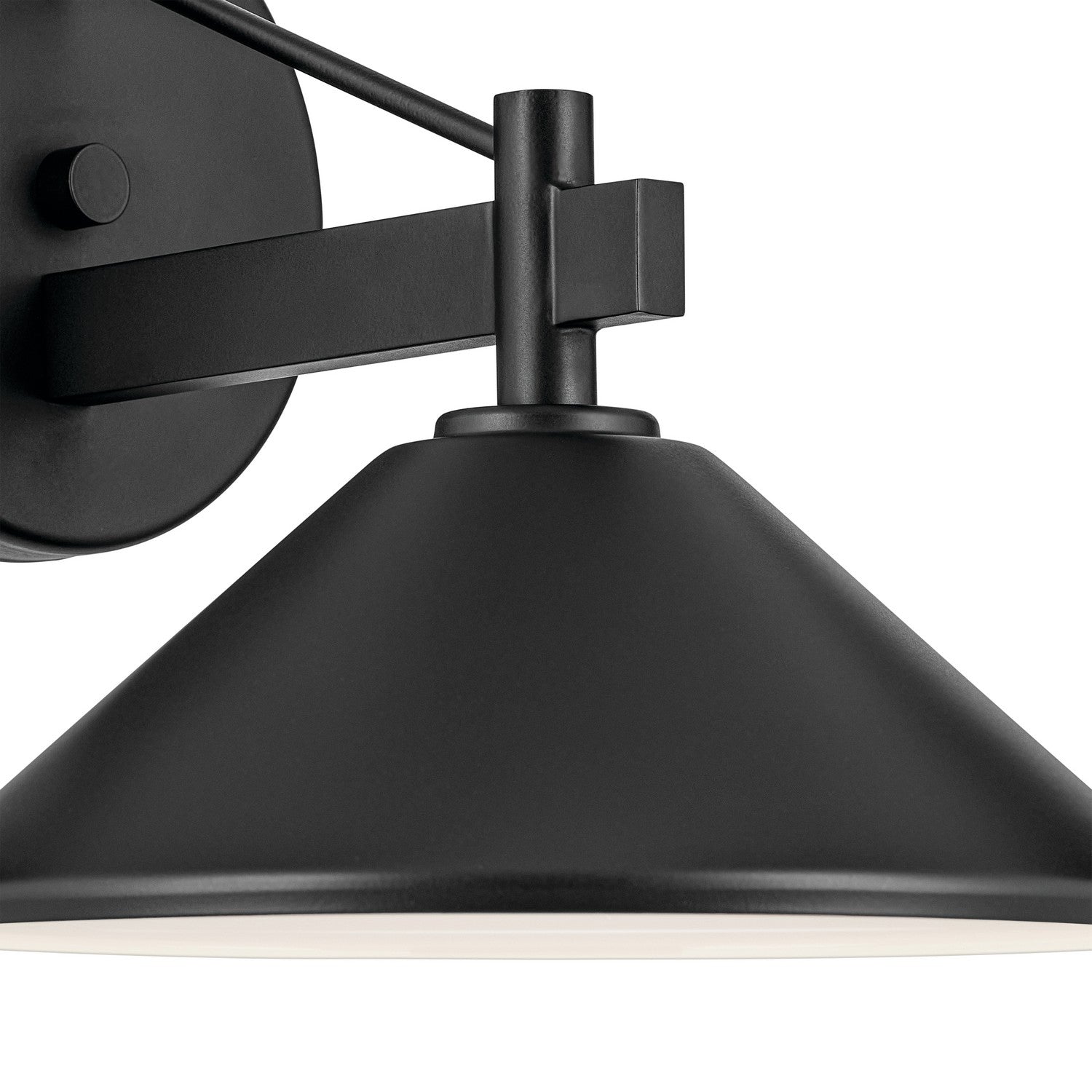 KICHLER 49060BK Ripley 10" 1-Light Outdoor Wall Light In Black