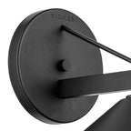 KICHLER 49061BK Ripley 12" 1-Light Outdoor Wall Light In Black
