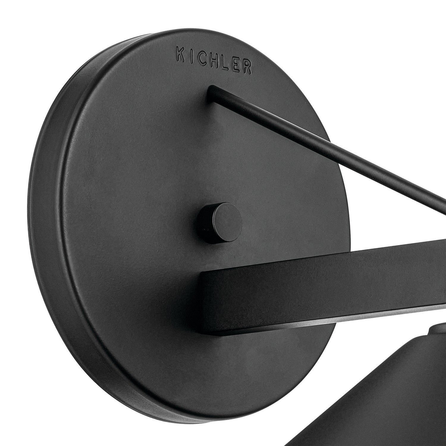 KICHLER 49061BK Ripley 12" 1-Light Outdoor Wall Light In Black