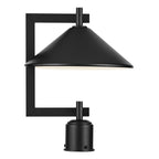 KICHLER 49063BK Ripley 16" 1-Light Outdoor Post Light In Black