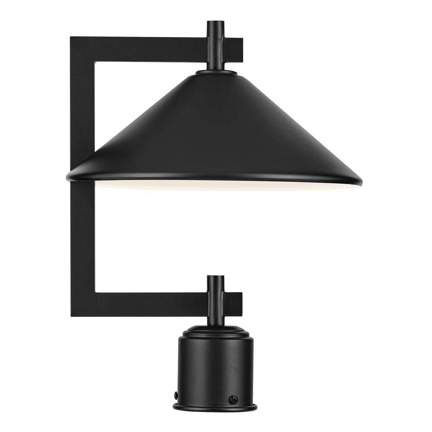 KICHLER 49063BK Ripley 16" 1-Light Outdoor Post Light In Black