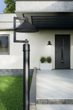 KICHLER 49063BK Ripley 16" 1-Light Outdoor Post Light In Black