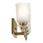 KICHLER 45575NBR Shailene 29.75" 4-Light Vanity Light With Clear Satin Etched Glass In Natural Brass