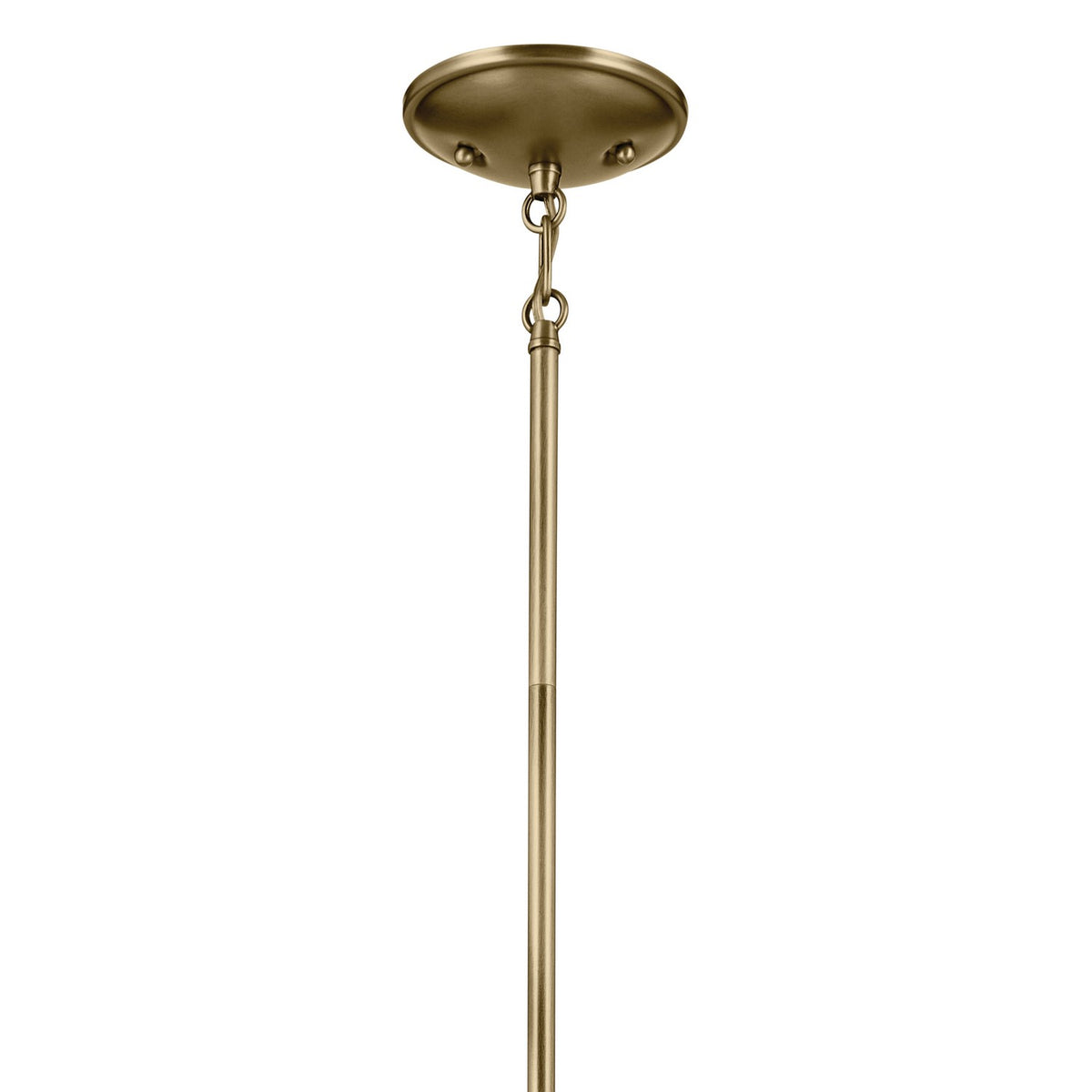 KICHLER 43671NBR Shailene 15.25" 5-Light Chandelier With Clear Satin Etched Glass In Natural Brass