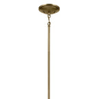 KICHLER 43672NBR Shailene 26.5" 9-Light Chandelier With Clear Satin Etched Glass In Natural Brass