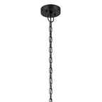 KICHLER 49833BKT Beacon Square 18" 1-Light Outdoor Hanging Light With Clear Hammered Glass In Textured Black