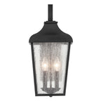 KICHLER 49736BKT Forestdale 18.50" 2-Light Outdoor Wall Light With Clear Water Glass In Textured Black