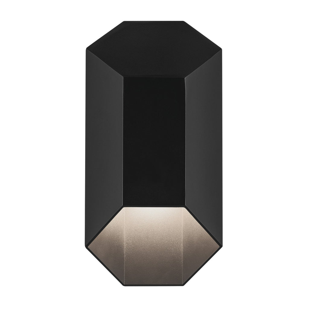 KICHLER 49607BKLED Estella 12" Led 1-Light Outdoor Wall Light In Black