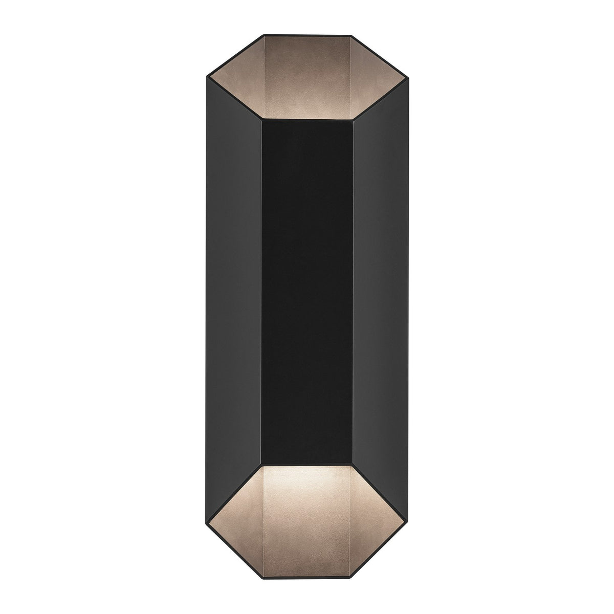 KICHLER 49608BKLED Estella 16.5" Led 2-Light Outdoor Wall Light In Black