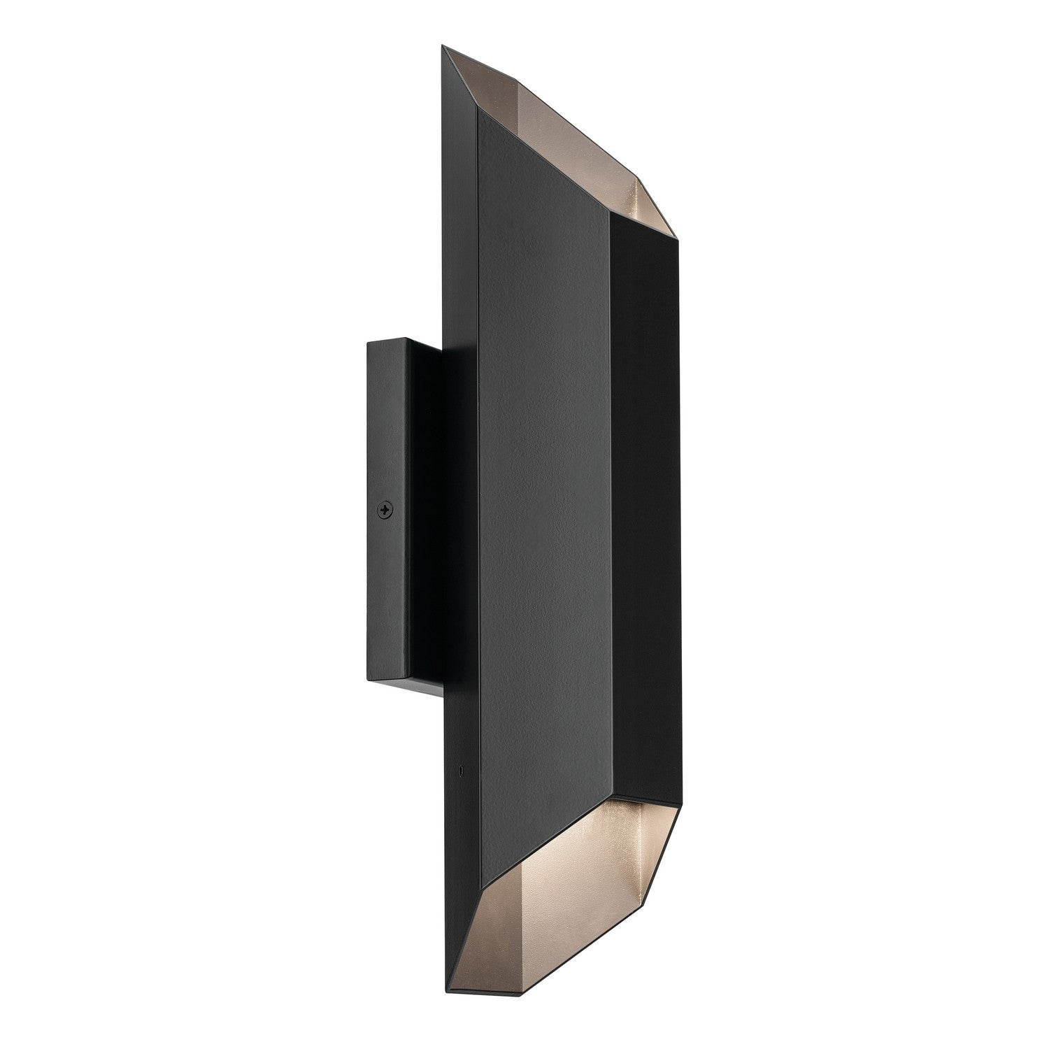 KICHLER 49608BKLED Estella 16.5" Led 2-Light Outdoor Wall Light In Black