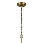 KICHLER 44034NBR Winslow 30.75" 3-Light Chandelier With Clear Seeded Glass In Natural Brass