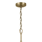 KICHLER 44031NBR Winslow 27" 9-Light Chandelier With Clear Seeded Glass In Natural Brass