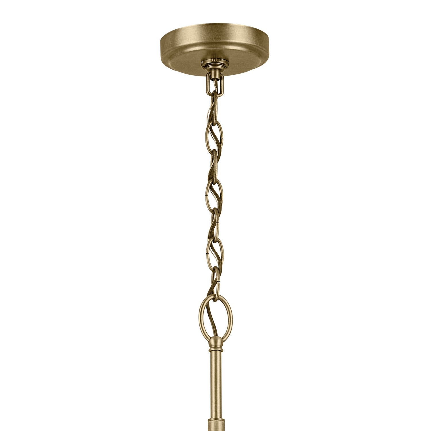 KICHLER 44031NBR Winslow 27" 9-Light Chandelier With Clear Seeded Glass In Natural Brass