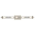 KICHLER 45650PN Azores 32" 5-Light Linear Vanity With Clear Fluted Glass In Polished Nickel