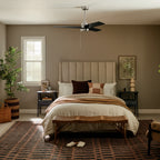 KICHLER 300375NI 52 Inch Spyn Lite Fan In Brushed Nickel With Black Blades