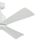 KICHLER 310452WH 52 Inch True Ceiling Fan In White With White Blades