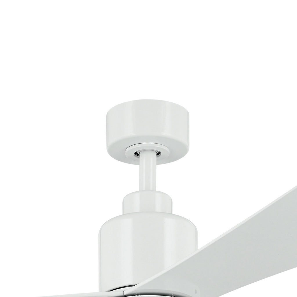 KICHLER 310452WH 52 Inch True Ceiling Fan In White With White Blades