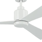 KICHLER 310452WH 52 Inch True Ceiling Fan In White With White Blades