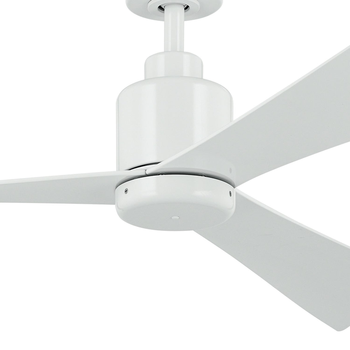 KICHLER 310452WH 52 Inch True Ceiling Fan In White With White Blades