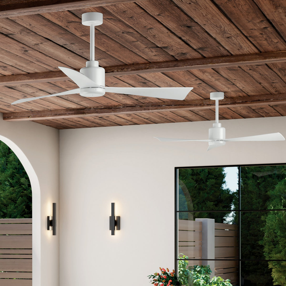 KICHLER 310452WH 52 Inch True Ceiling Fan In White With White Blades