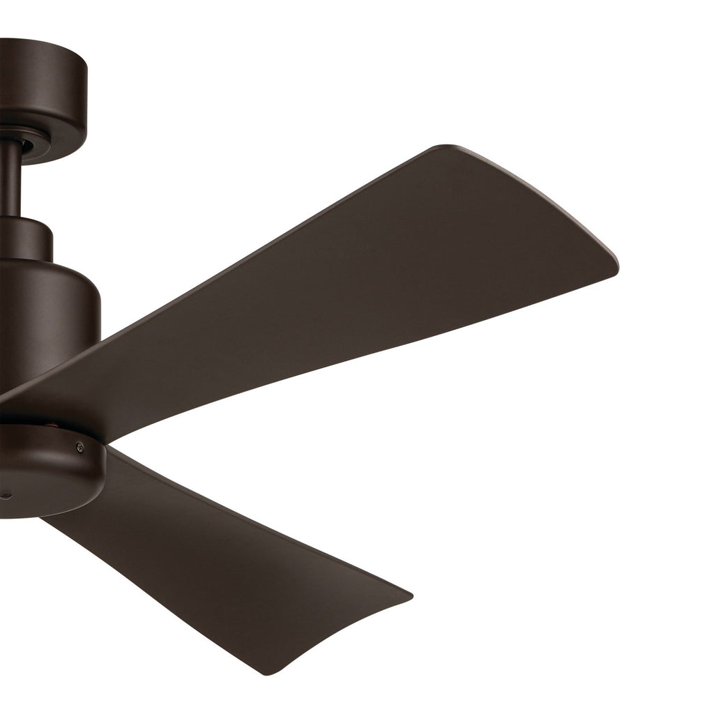 KICHLER 310452SNB 52 Inch True Ceiling Fan In Satin Natural Bronze With Satin Natural Bronze Blades