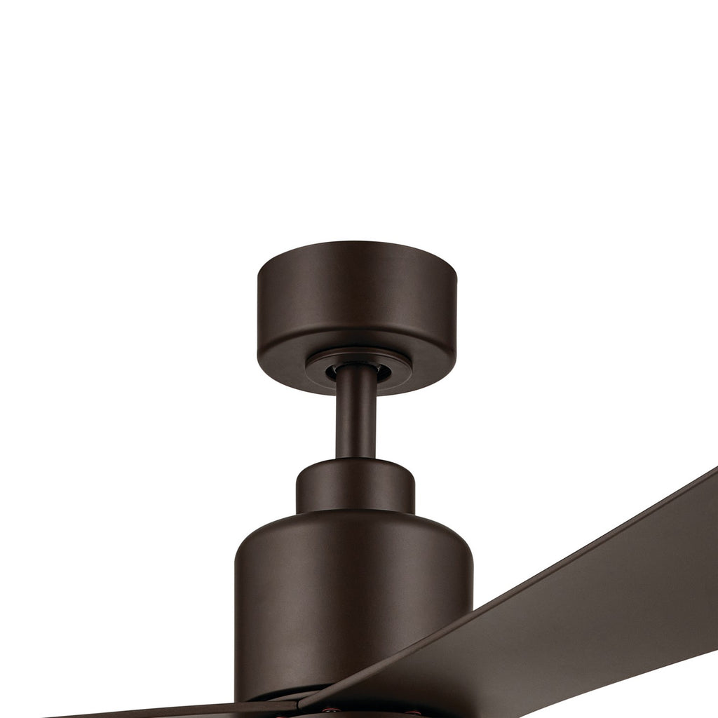 KICHLER 310452SNB 52 Inch True Ceiling Fan In Satin Natural Bronze With Satin Natural Bronze Blades