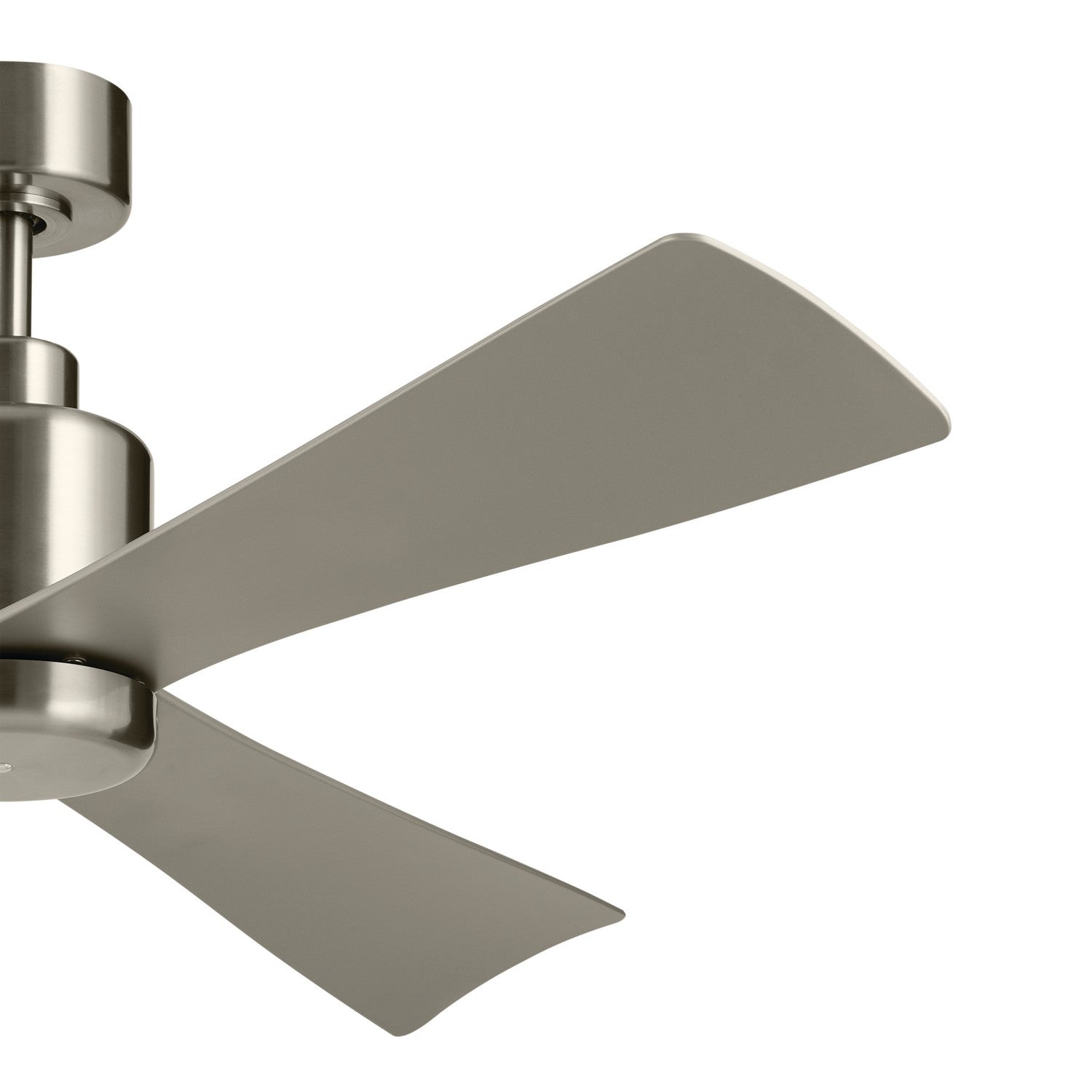 KICHLER 310452BSS 52 Inch True Ceiling Fan In Brushed Stainless Steel With Silver Blades