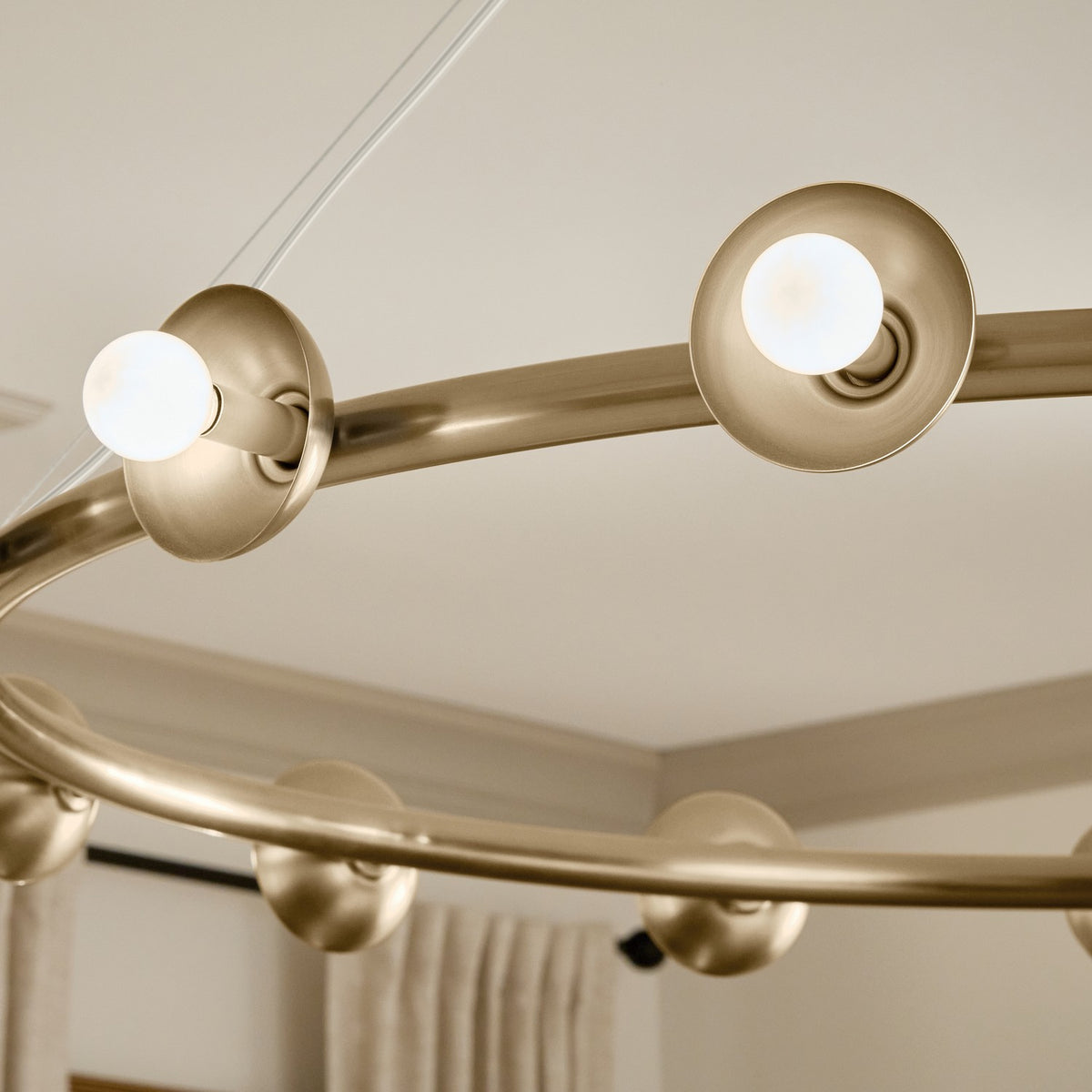 KICHLER 52644CPZ Palta 50 Inch 15 Light Chandelier In Champagne Bronze