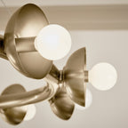 KICHLER 52644CPZ Palta 50 Inch 15 Light Chandelier In Champagne Bronze