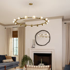 KICHLER 52644CPZ Palta 50 Inch 15 Light Chandelier In Champagne Bronze