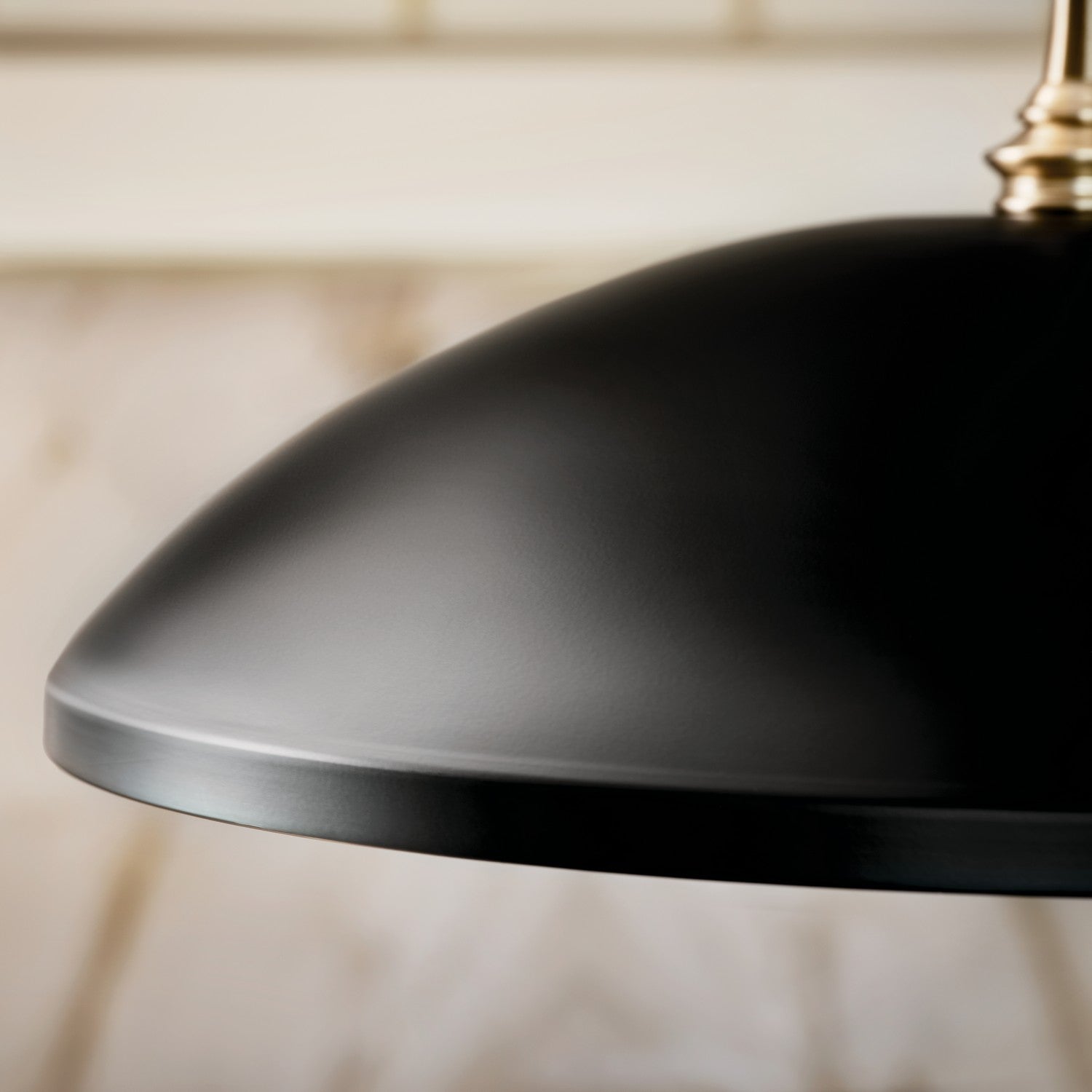 KICHLER 52638BK Delarosa 20 Inch 1 Light Pendant In Black And Champagne Bronze