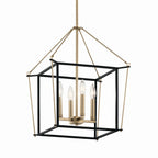 KICHLER 52626CPZ Eisley 21.25 Inch 4 Light Foyer Pendant In Champagne Bronze And Black