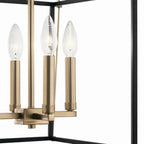 KICHLER 52626CPZ Eisley 21.25 Inch 4 Light Foyer Pendant In Champagne Bronze And Black