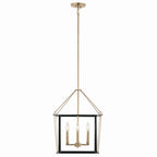 KICHLER 52626CPZ Eisley 21.25 Inch 4 Light Foyer Pendant In Champagne Bronze And Black
